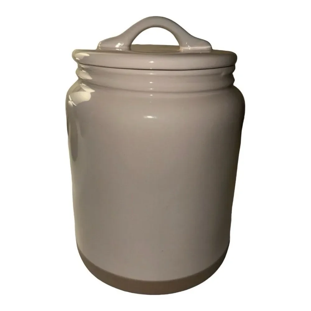 Rae Dunn Granola Canister with Lid, Ceramic Jar, Kitchen‎ Storage, Decor